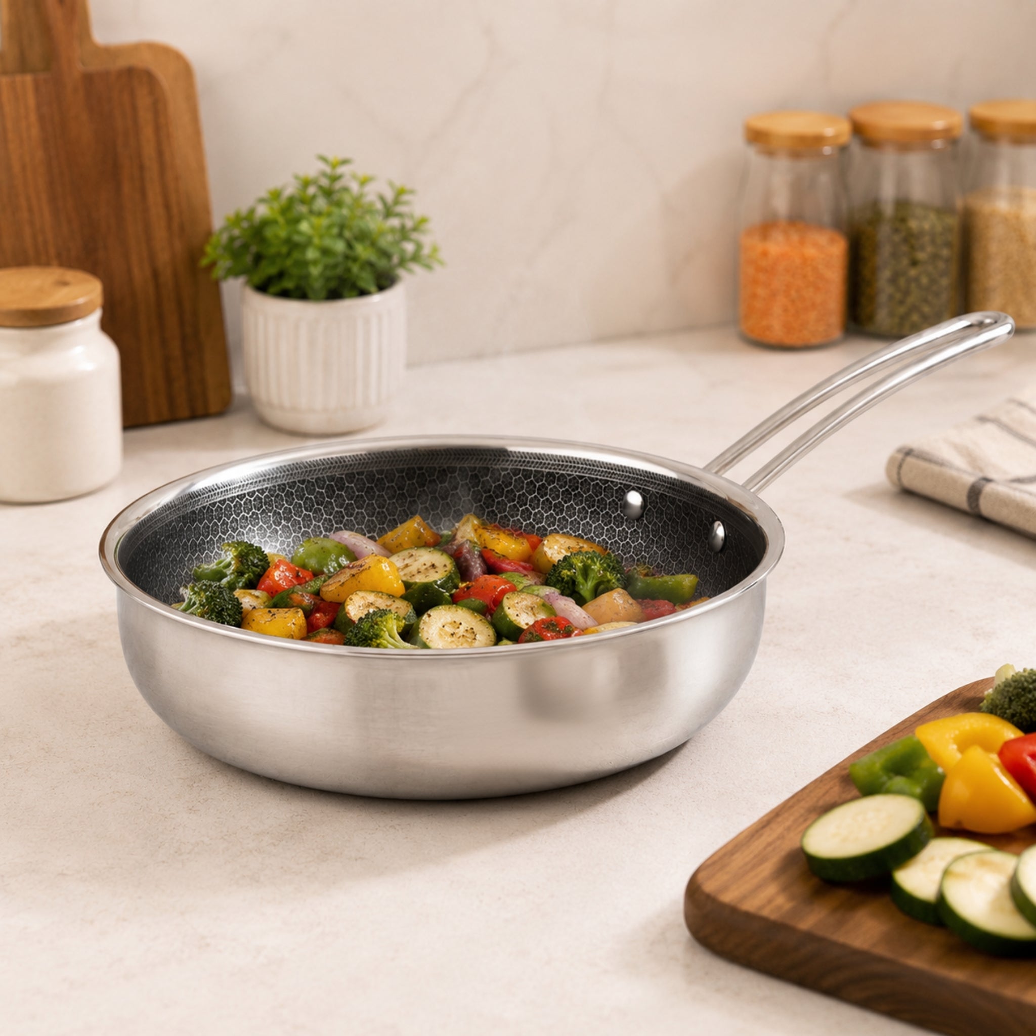 KEERTI HONEYCOMB FRYPAN