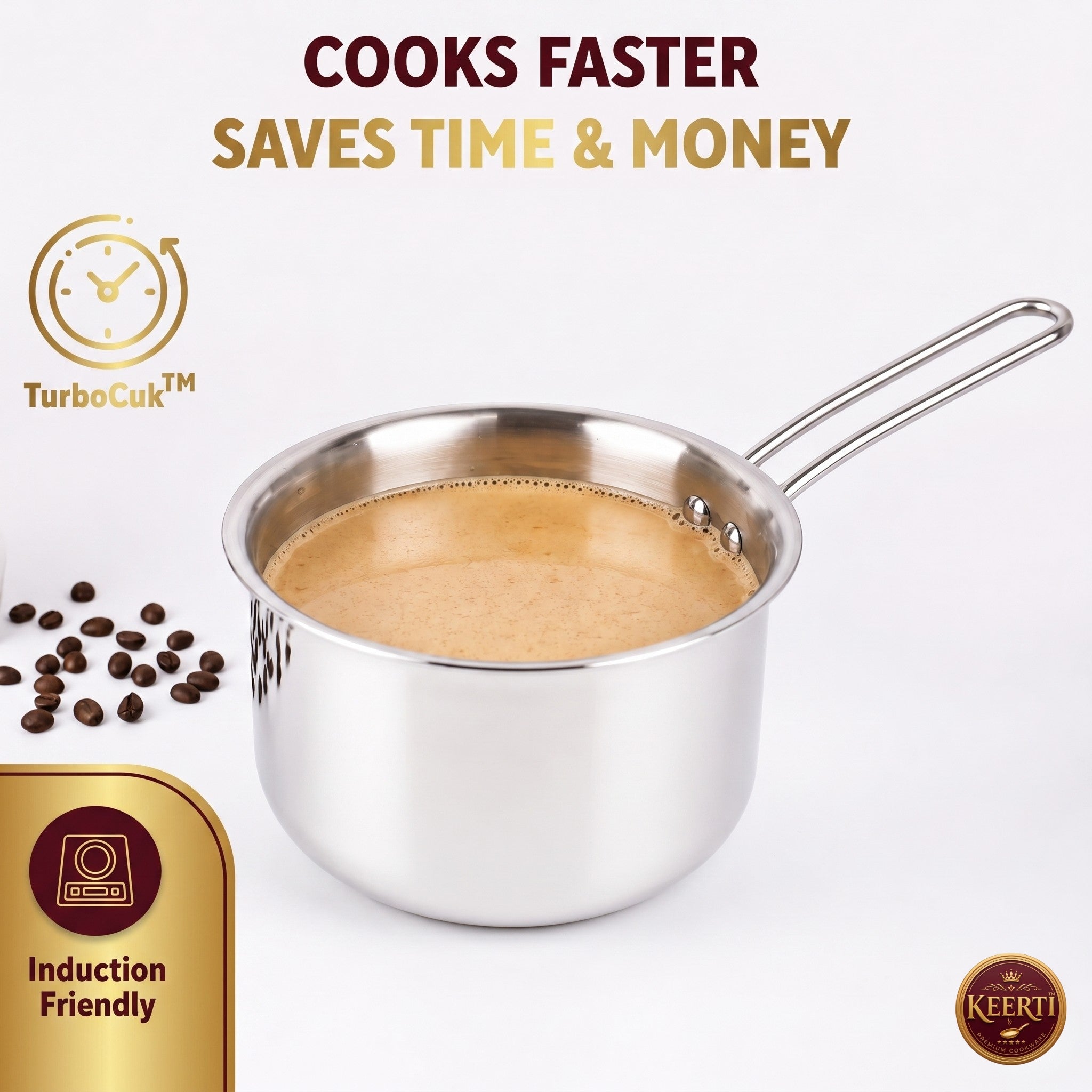 KEERTI TRI-PLY SAUCEPAN