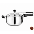 "KEERTI Tri-Ply Stainless Steel Curve Pressure Cooker