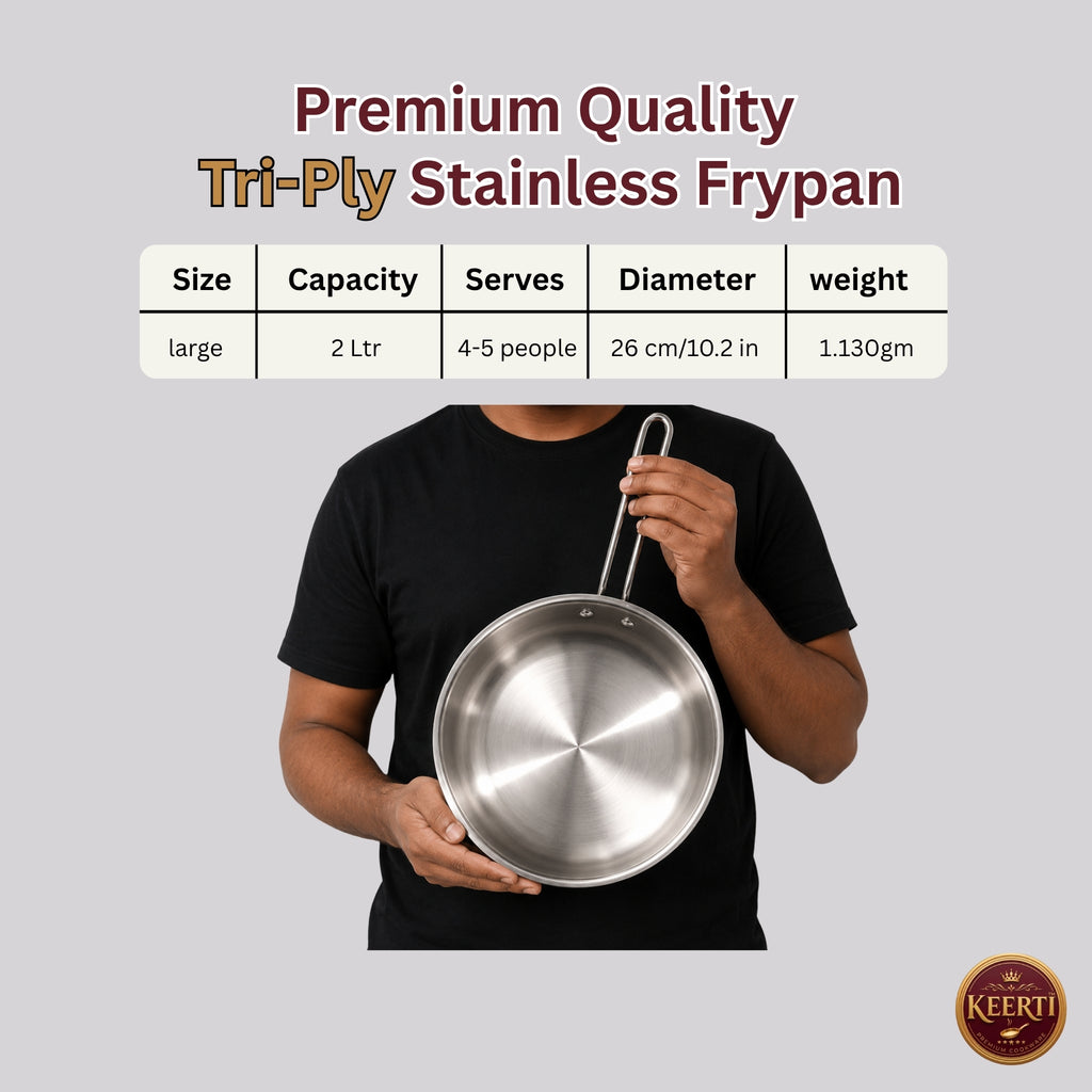 KEERTI TRI-PLY FRY PAN