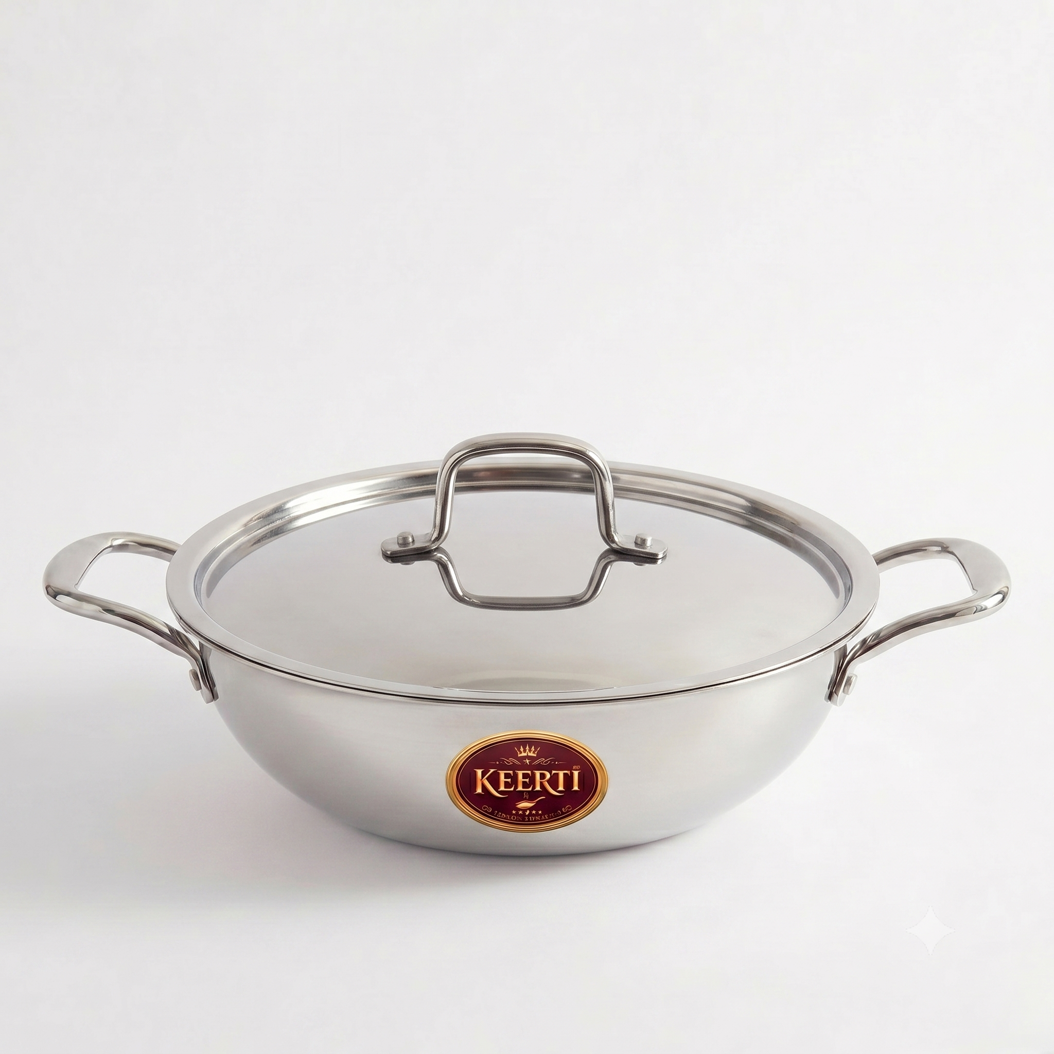 KEERTI Honeycomb Tri-ply Kadhai (Multiple Size)