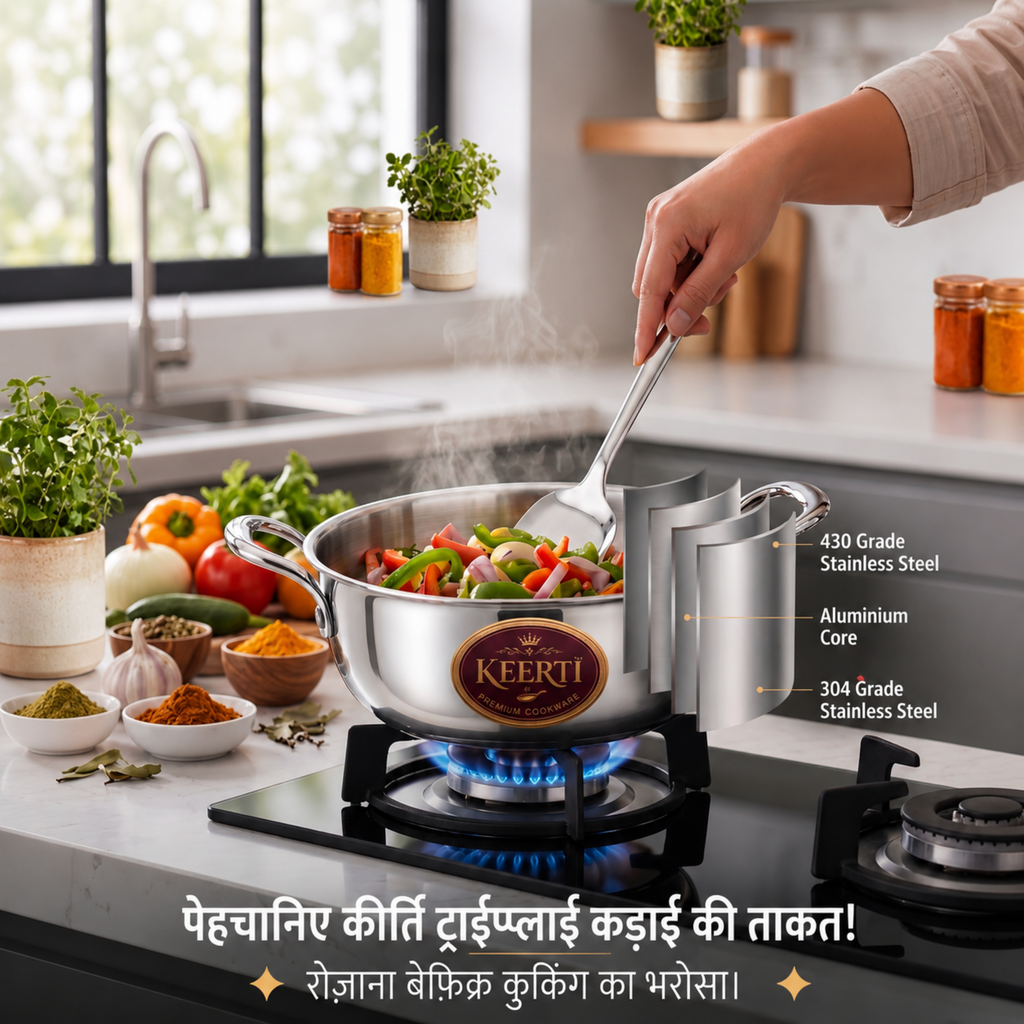 KEERTI TRI-PLY KADHAI